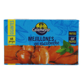 MEJILLONES DEL PACIFICO EN ESCABECHE RR-125 (4/6) CALAMAYOR