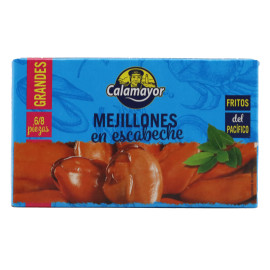 MEJILLONES DEL PACIFICO EN ESCABECHE RR-125 (6/8) CALAMAYOR