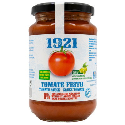 TOMATO SAUCE WITHOUT ADDED SUGARS 0,0% 350GR 1921