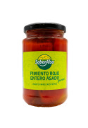 Pimientos Rojos Asados Enteros Primera Tarro 370 Saboralsa
