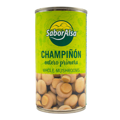 Champiñón Entero Primera Lata 1/2 Kg Saboralsa