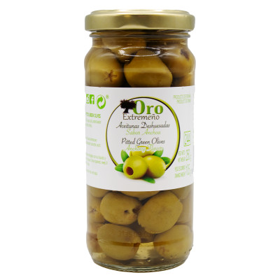 Aceituna Verde Deshuesada Tarro 250g Oro Extremeño