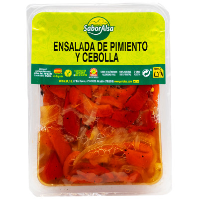 Ensalada de Pimiento y Cebolla Bandeja 300g Saboralsa