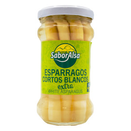 Esparragos Blancos Extra Tarro 212 180g (9/12 Unidades) Saboralsa