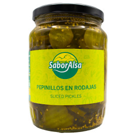 Pepinillo Rodajas 680g T720 Saboralsa
