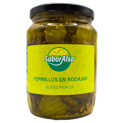 Pepinillo Rodajas 680g T720 Saboralsa