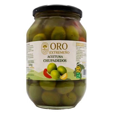 Aceituna Chupadedos Barril 850g Oro Extremeño
