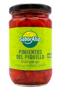 Pimiento Piquillo Tiras Ajo Primera Tarro 314 Saboralsa