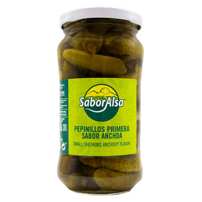Pepinillo Pequeño en Vinagre Primera Tarro 1/2 Kg.