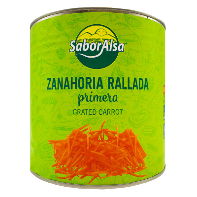 Zanahoria Rallada Primera Lata 3 Kg.