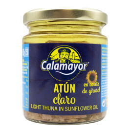Atún Claro Aceite de Girasol Tarro 250 Calamayor