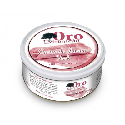 CREMA DE JAMON YORK LATA 250 GR BANDEJA 6 UDS