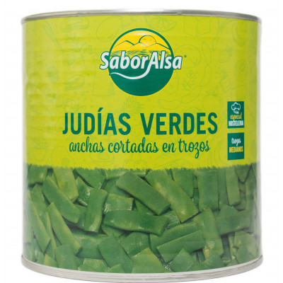 Judía Verde Ancha Primera Lata 3 Kg.