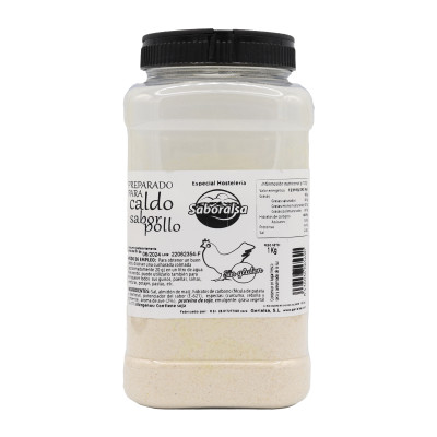 CALDO DE POLLO 1KG SABORALSA
