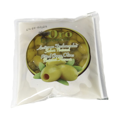 ACEITUNA VERDE DESHUESADA BOLSA 140/70GR