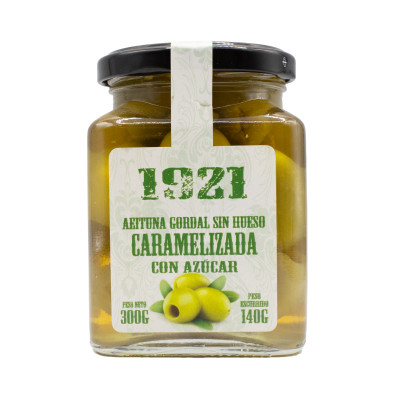 ACEITUNA VERDE GORDAL SIN HUESO CARAMELIZADA 1921