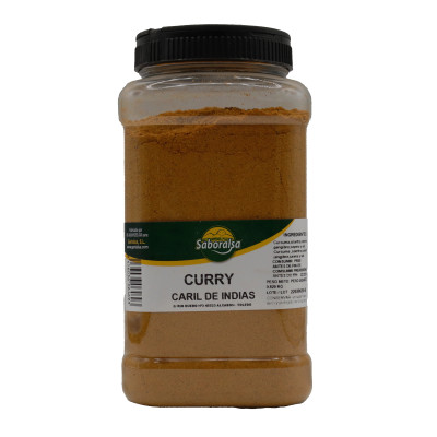 Curry Bote PET 150 G 1/4 Kg. Saboralsa