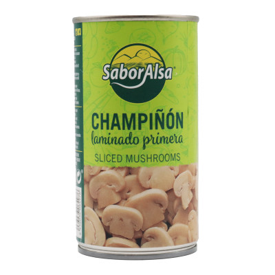 Champiñón Laminado Primera Lata 1/2 Kg Saboralsa