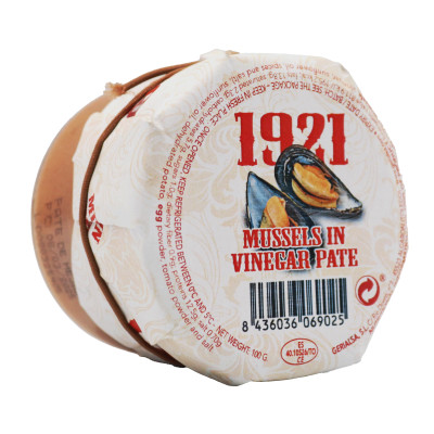PATE DE MEJILLONES EN ESCABECHE 100 GR 1921