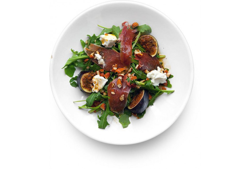 ENSALADA CON HIGOS CARAMELIZADOS