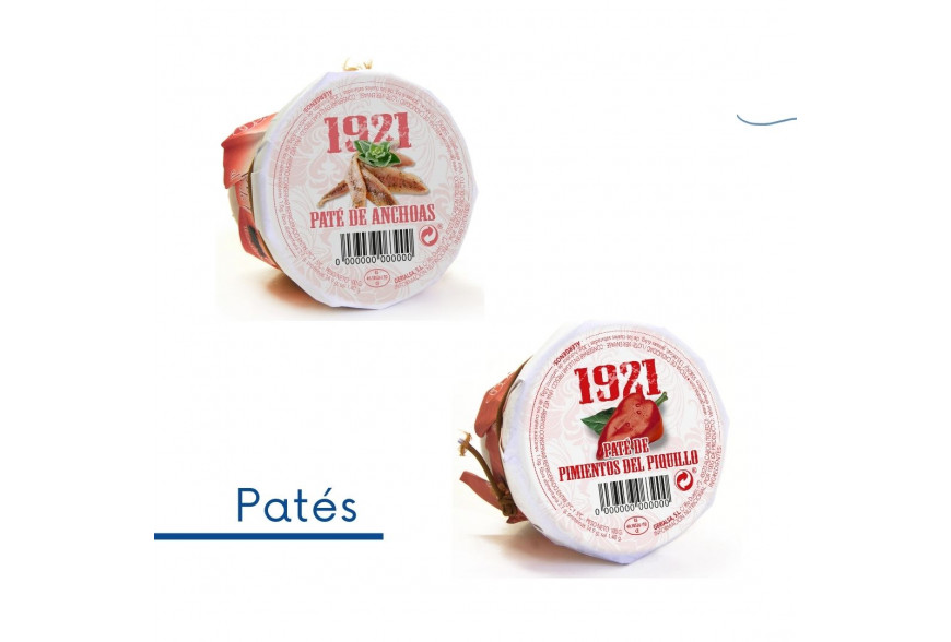 PATE DE ANCHOAS Y PIMIENTOS DE PIQUILLO 1921