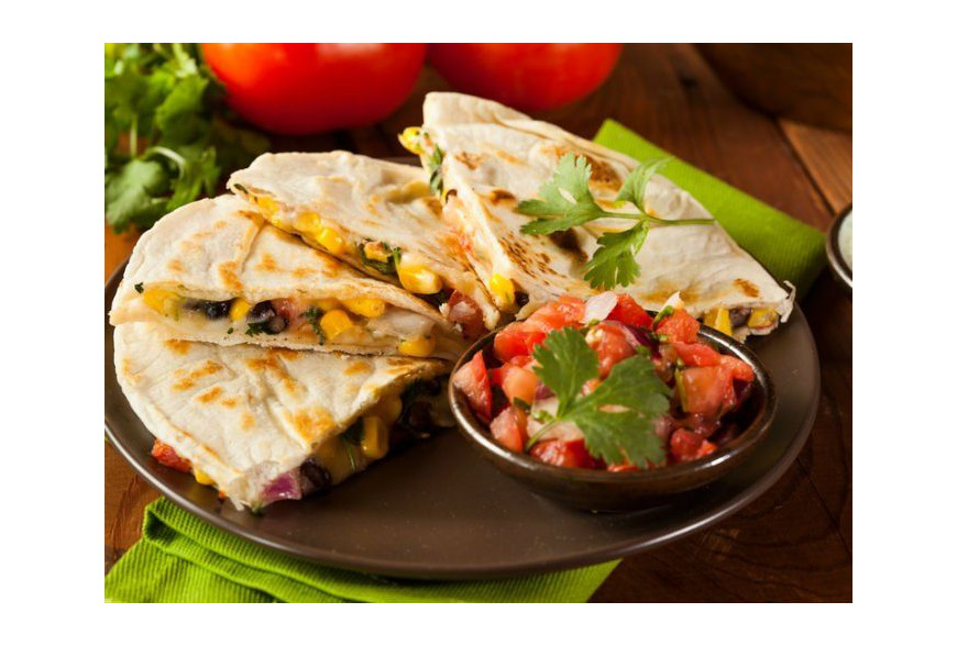 Quesadillas con Maíz y Verduras