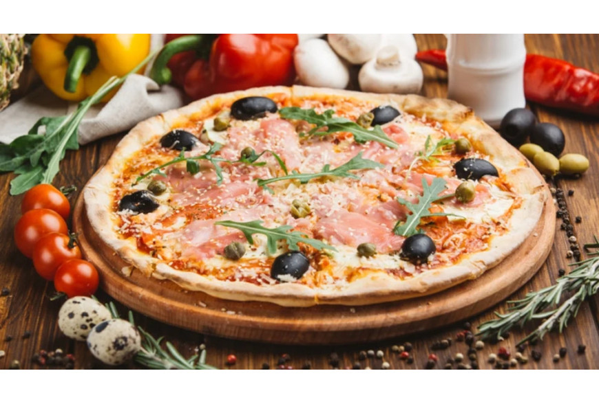 Pizza Con Atún y Aceitunas