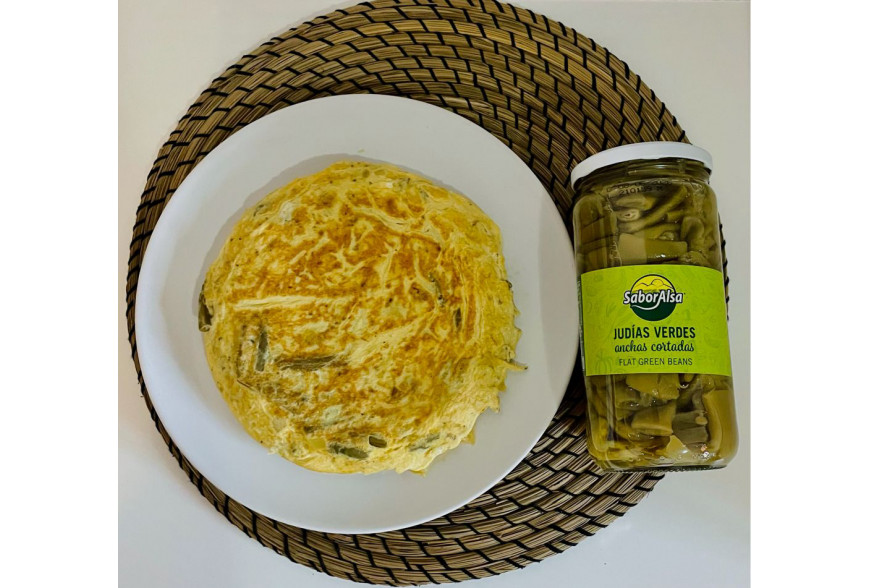 TORTILLA DE JUDIAS VERDES 