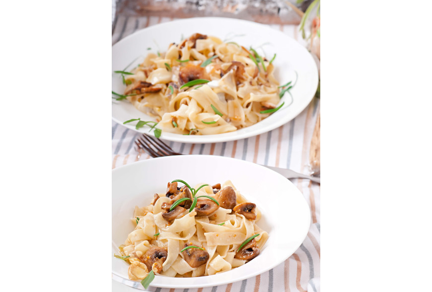 Pasta Cremosa Con Setas