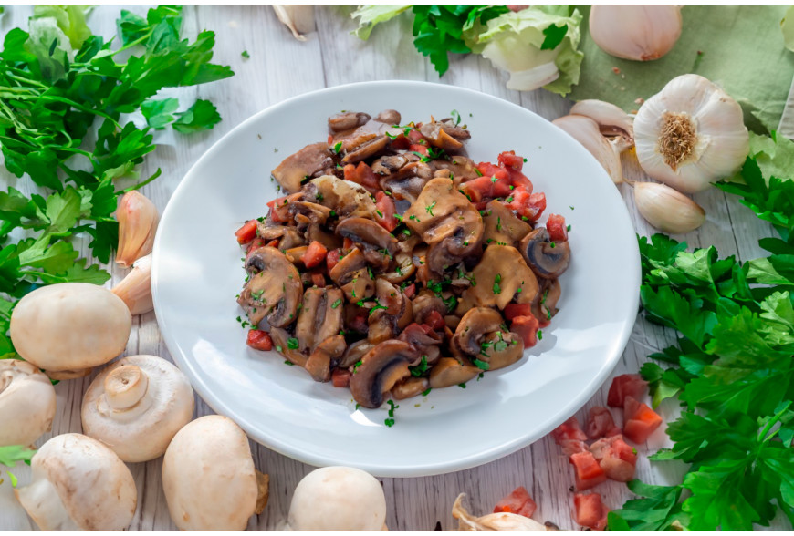 Champiñones con Jamón