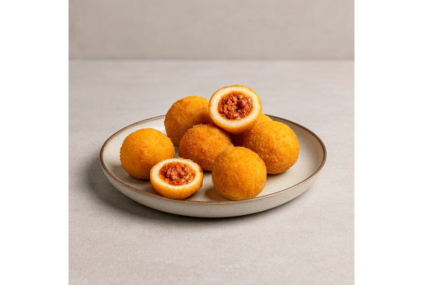 Bomba de Patata Rellena de Carne